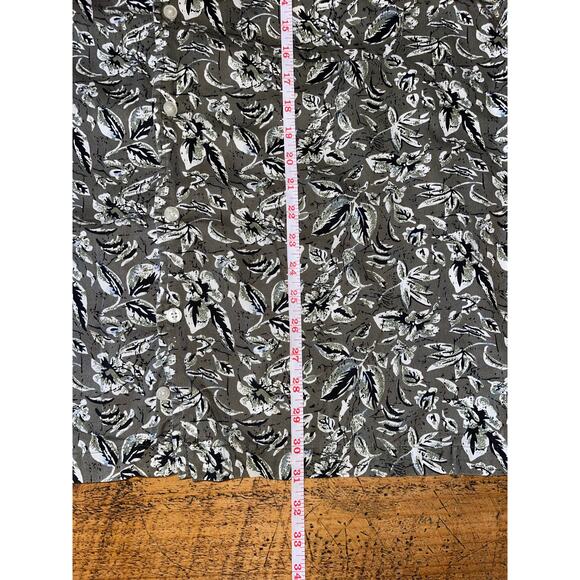 Mens OP Ocean Pacific Sport Floral Hawaiian Soft Corduroy Cotton Pocket Shirt 2X - Picture 7 of 7